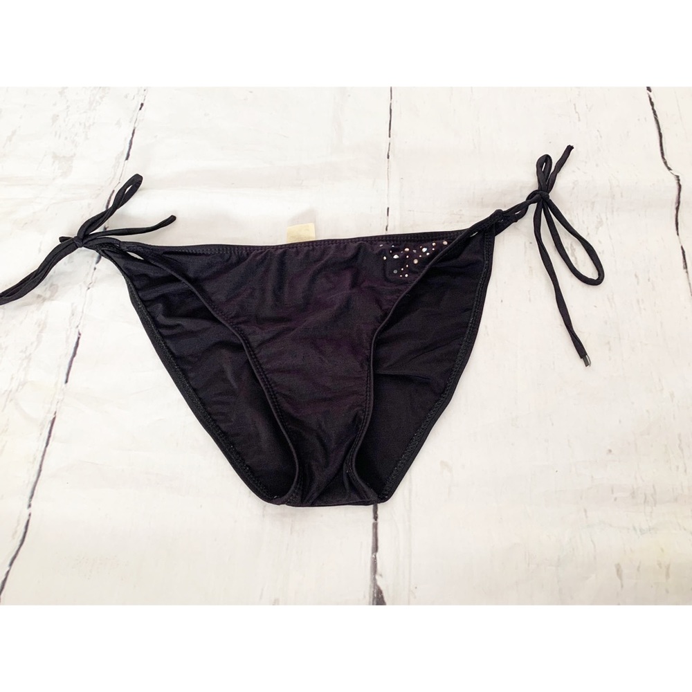 Guess Black Bikini Bottoms Size Large